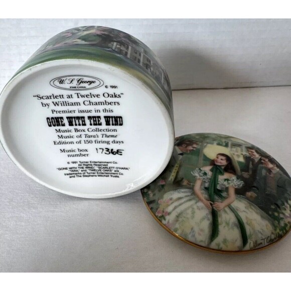 Gone with the Wind Music Box - Scarlett At 12 Oaks -William Chambers Taras theme - Picture 10 of 10